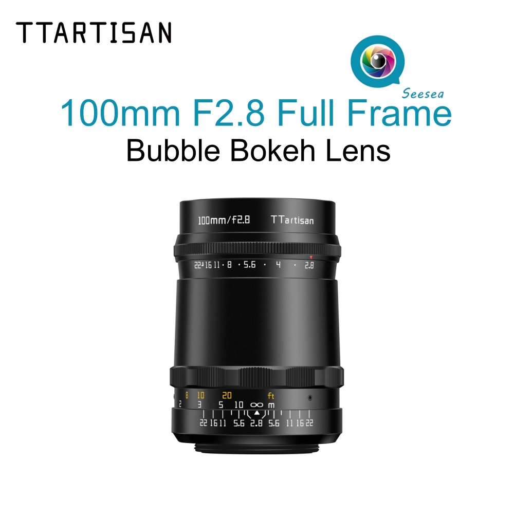 TTArtisan 100mm f2.8 Full Frame Bubble Bokeh Lens สําหรับเมาท์ M42 สามารถถ่ายโอนไปยัง SonyE CanonR N