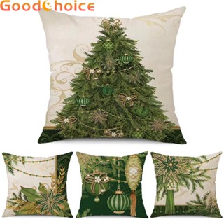 Festive Christmas Home Decor Pillowcase Square Cushion Cover (18 x 18 )