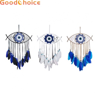Handmade Dreamcatcher Evil Eye Feathers Woven Wall Hanging Tapestry Art Chimes