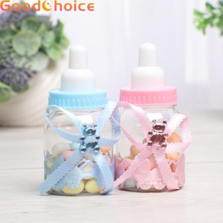 24PCS Fillable Bottles Baby Shower Favors Prizes Candy Container Blue Pink Party