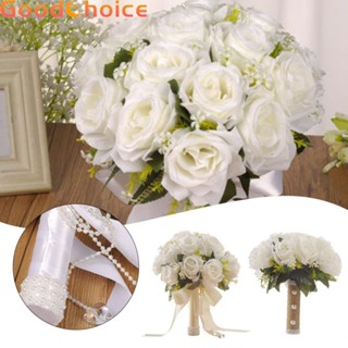 Bridal Bouquet 31x22cm Artificial Flower High-end Bouquet Plastic White