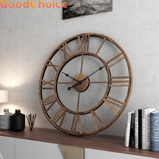 Innovative Living Room Wrought Iron Wall Clock Silent Movement Creative Design
