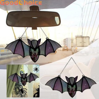 Bat Pendant 2 Pcs 20x8.5cm 65 Grams Acrylic Black Green Yellow For Home