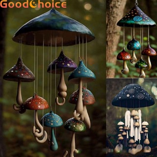 Colorful Handmade Mushroom Mushroom Wind Chime Colorful Art Deco Pendant