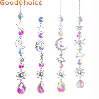 Planet Sun Moon Stars Crystal Sun Catcher  Home Decoration Crystal Pendants