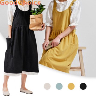 Linen Apron Adjustable Casual Apron Cotton Linen Art Apron Retro Durable