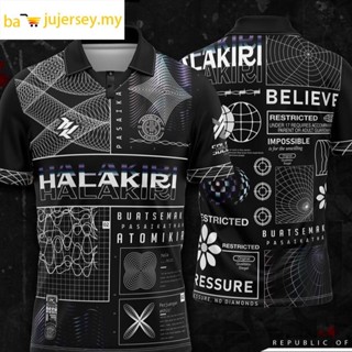 Wavy BLACK ATOMIC HALAKIRI jersey เสื้อยืดลําลอง แขนสั้น พิมพ์ลายกราฟฟิติ ของแท้ พร้อมส่ง