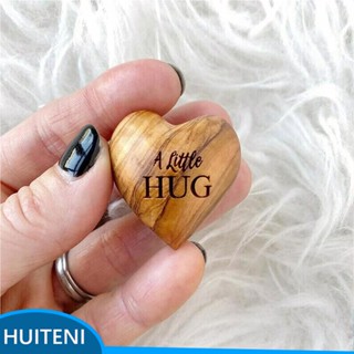 ของเล่นไม้ Token A Little Hug I You Miss Isolation Gift Token Heart สําหรับเด็ก