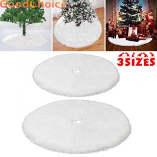 Christmas Tree Skirt 78-122cm Base Floor Mat Cover Long Plush Ornaments