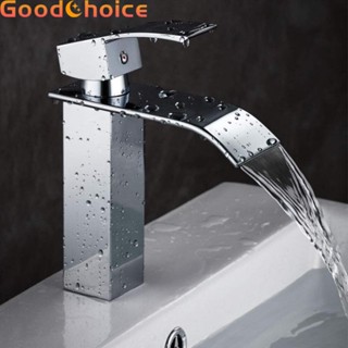 Sink Faucet Hot &amp; Cold Mixer Faucet Mooth Single Lever Handle Waterfall