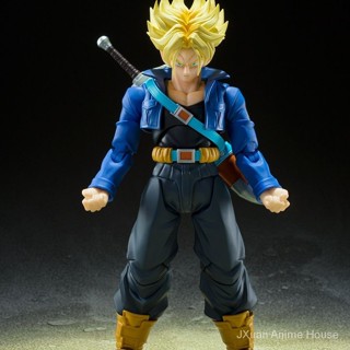 พร้อมส่ง Bandai ของแท้ SHF Dragon Ball Z Super Saiyan Trunks Future วัยรุ่น NSLR