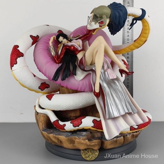 โมเดลฟิกเกอร์ One Piece GK Snake Princess Empress Boya Hancock Shichibukai Lying Posture Statue สําหรับตกแต่ง TR0J