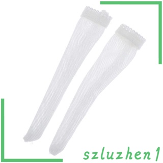 [Szluzhen1] ถุงเท้าฟิกเกอร์ผู้หญิง สเกล 1/12 สีดํา สีขาว