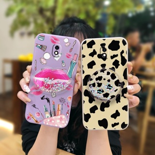 cute ins Phone Case For Samsung Galaxy J530/J5 2017/J5 Pro Rotatable stand Skin-friendly feel phone case Skin feel silicone