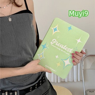 เคส ลายดาว แบบเรียบง่าย สร้างสรรค์ สําหรับ IPad10.2 Ipad10th 360° เคส กันตก สีเขียว สําหรับ Ipad Air1 2 Air 10.9 Pro11 ipad12.9 Ipad Gen9