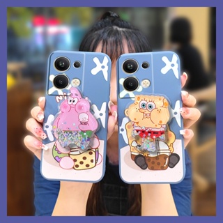 Rotatable stand phone case Phone Case For OPPO Reno9 Pro+ 5G/Reno9 Pro Plus Liquid silicone shell Anti-fall ins cute