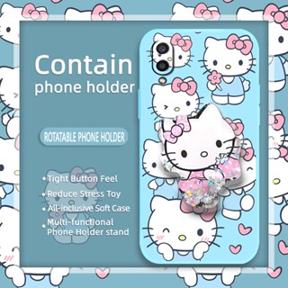 cute ins Phone Case For Samsung Galaxy A02/M02/SM-A022F/A022M Skin-friendly feel Liquid silicone shell Glitter The New