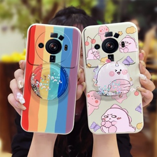 Simplicity Cartoon Phone Case For Xiaomi 12S Ultra cute ins Skin-friendly feel The New Skin feel silicone Glitter Anti-fall