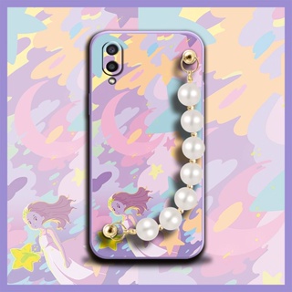 cute Solid color Phone Case For Samsung Galaxy A02/M02/SM-A022F/A022M Bear bracelet Nordic style Back Cover Simplicity