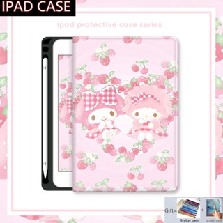 เคส ลาย Trifold พร้อมช่องใส่ดินสอ สําหรับ Ipad Air 5th Generation Ipad 10th 9th 8th 7th 6th Gen Ipad Pro 11 10.5 9.7 10.9 10.2 นิ้ว Ipad Mini 1 2 3 4 5 6