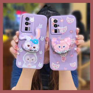 Cartoon Glitter Phone Case For Redmi K60 quicksand Simplicity Anti-fall phone case Liquid silicone shell protective case