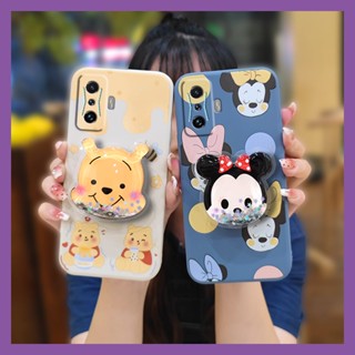 The New Rotatable stand Phone Case For Redmi K50 Gaming Edition/POCO F4 GT Cartoon ins protective case Simplicity