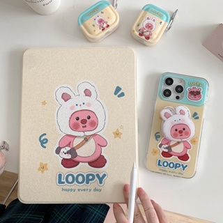 เคสหนังอะคริลิคแข็ง ลาย Happy Loopy สําหรับ IPad Mini6 IPad5 6 7 8 9 Air Air1 Air2 Air3 Air4 Air5 10.9 นิ้ว Pro10.5 Pro11 Pro12.9 2018 2020 2021 2022