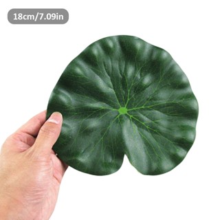 12pcs Garden Water Artificial Plant For Home Landscape Decoration Floating Realistic 10/18cm Lotus Leaves