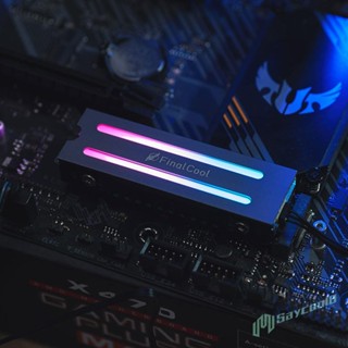 ✪Saycool✫【คุณภาพสูง】ฮีทซิงค์ระบายความร้อน Rgb M.2 SSD อลูมิเนียม Aura Sync ARGB NVMe M.2 2280 Solid State Drive 5V 3Pin