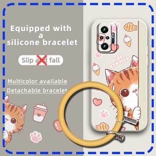 Cartoon Lens bump protection Phone Case For Redmi Note10 Pro/Note10 Pro Max bracelet   ring protective case soft shell