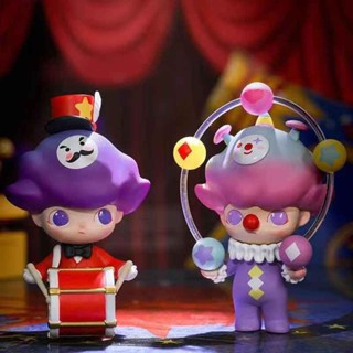 【ของแท้】กล่องสุ่ม ตุ๊กตาฟิกเกอร์ popmart dimoo Midnight Circus