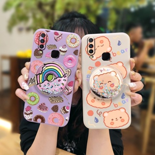 quicksand phone case Phone Case For VIVO Y17/Y3/Y15/Y12/U3X/V1901A Glitter The New cute Skin feel silicone Cartoon Anti-fall