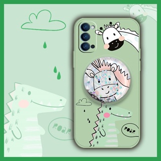 ins Simplicity Phone Case For OPPO Reno4 5G quicksand phone case protective case Skin feel silicone Anti-fall Glitter