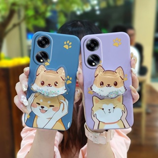 Rotatable stand cute Phone Case For OPPO A1 5G/A98 5G/F23 5G Glitter Skin feel silicone ins phone case protective case