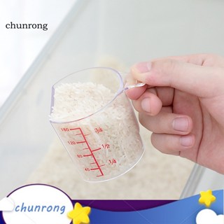 Chunrong ถ้วยตวงข้าว พลาสติก ขนาดกะทัดรัด พร้อมที่จับ แม่นยํา 180 มล. สําหรับทําอาหาร