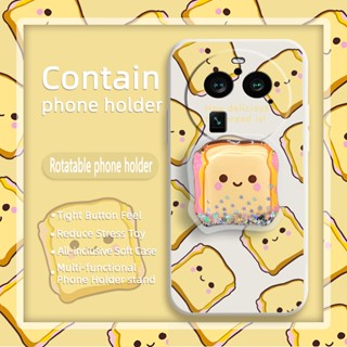 phone case quicksand Phone Case For OPPO Find X6 Pro protective case Rotatable stand Simplicity Skin feel silicone cute