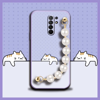 Bear bracelet Lens bump protection Phone Case For Redmi 9/Redmi9 Prime/Poco M2 Lens package Solid color Skin-friendly feel