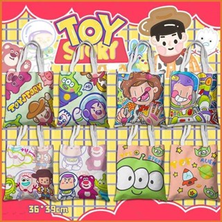 Yt3 กระเป๋าถือ กระเป๋าช้อปปิ้ง ผ้าแคนวาส ลายการ์ตูน Toy Story แฟชั่น TY3