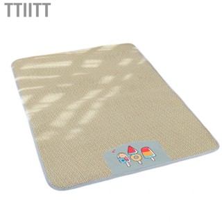 Ttiitt Pet Rattan Mat  Bite Resistant Prevent Slip Cool  Dog Cooling for Kitten Summer