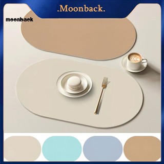 &lt;moonback&gt; ที่รองแก้วหนังปลอม กันน้ํา กันลื่น ทนความร้อน สําหรับห้องครัว