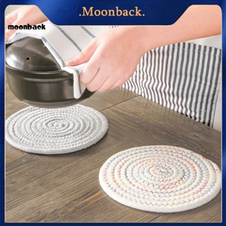 &lt;moonback&gt; ชุดที่รองแก้วเซรามิค ผ้าฝ้าย 6 ชิ้น พร้อมที่จับ สําหรับตกแต่งบ้าน