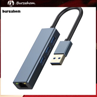 Bur_ อะแดปเตอร์อีเธอร์เน็ต Usb 3.0 อะลูมิเนียม ความเร็วสูง Usb 3.0 เป็นอีเธอร์เน็ต 1000mbps กิกะบิต และฮับหลายพอร์ต สําหรับ Windows ตะวันออกเฉียงใต้