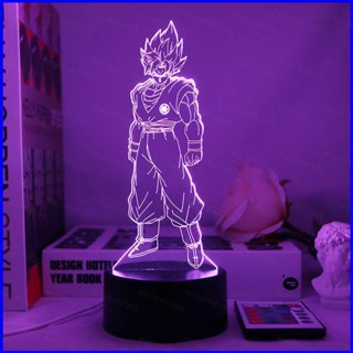 Gp1 โคมไฟกลางคืน LED รูปการ์ตูนดราก้อนบอล สีรุ้ง ชาร์จ USB สําหรับตกแต่งบ้าน PG1