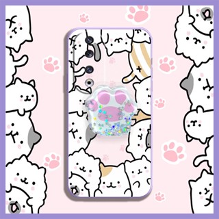 ins Liquid silicone shell Phone Case For Huawei Honor90 Pro phone case Simplicity cute Rotatable stand Skin-friendly feel