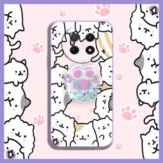 phone case quicksand Phone Case For Huawei Enjoy 60X cute Simplicity Liquid silicone shell The New Anti-fall Cartoon