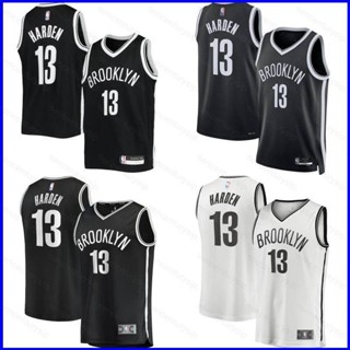 เสื้อกีฬาบาสเก็ตบอล NBA Jersey Brooklyn Nets No.13 Hardrn 2022 พลัสไซซ์ PG1