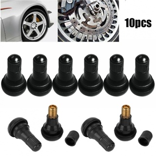 ⚡NEW 8⚡Tire Valve Stems 10pcs TR412 7.5mm Tubeless Motorcycle Valve Rubber+Copper