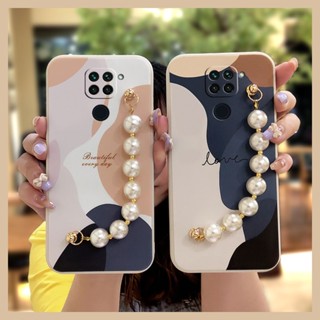 Back Cover Anti-fall Phone Case For Redmi Note9/Redmi 10X 4G cute Cartoon protective case Bear bracelet Camera all inclusive