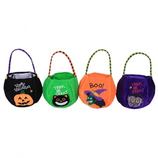 New Arrival~Halloween Candy Cloth Bag Decor Childrens Hand Held Pumpkin Bag Gift Packaging