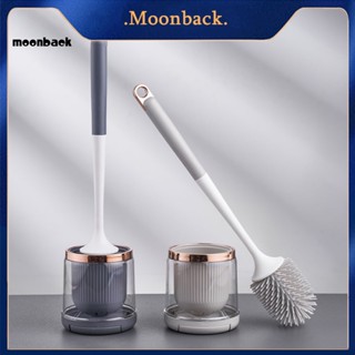 &lt;moonback&gt; แปรงขัดห้องน้ํา พร้อมที่วาง ทําความสะอาดโถสุขภัณฑ์ มีประสิทธิภาพ และทนทาน พร้อมที่ยึดติดผนัง ทําความสะอาดง่าย สําหรับทุกมุม เครื่องมือทําความสะอาดห้องน้ํา